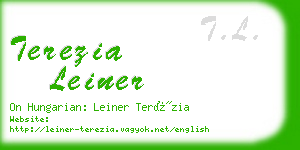 terezia leiner business card